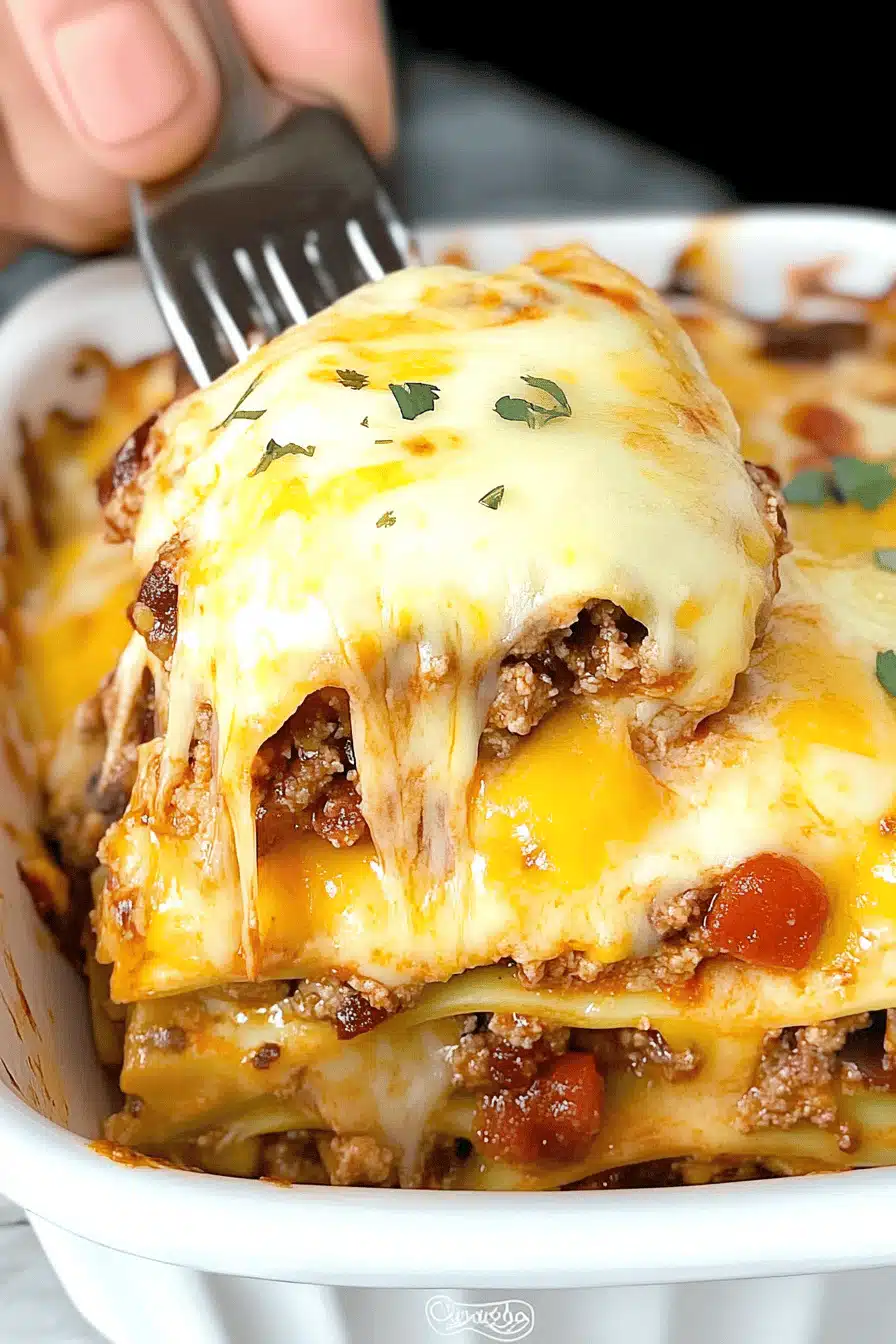 Taco Lasagna Final Dish Presentation