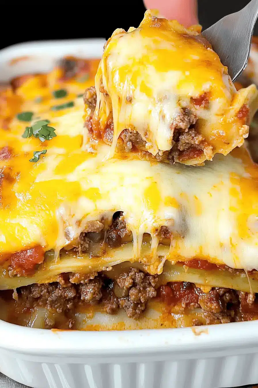 Taco Lasagna ingredients