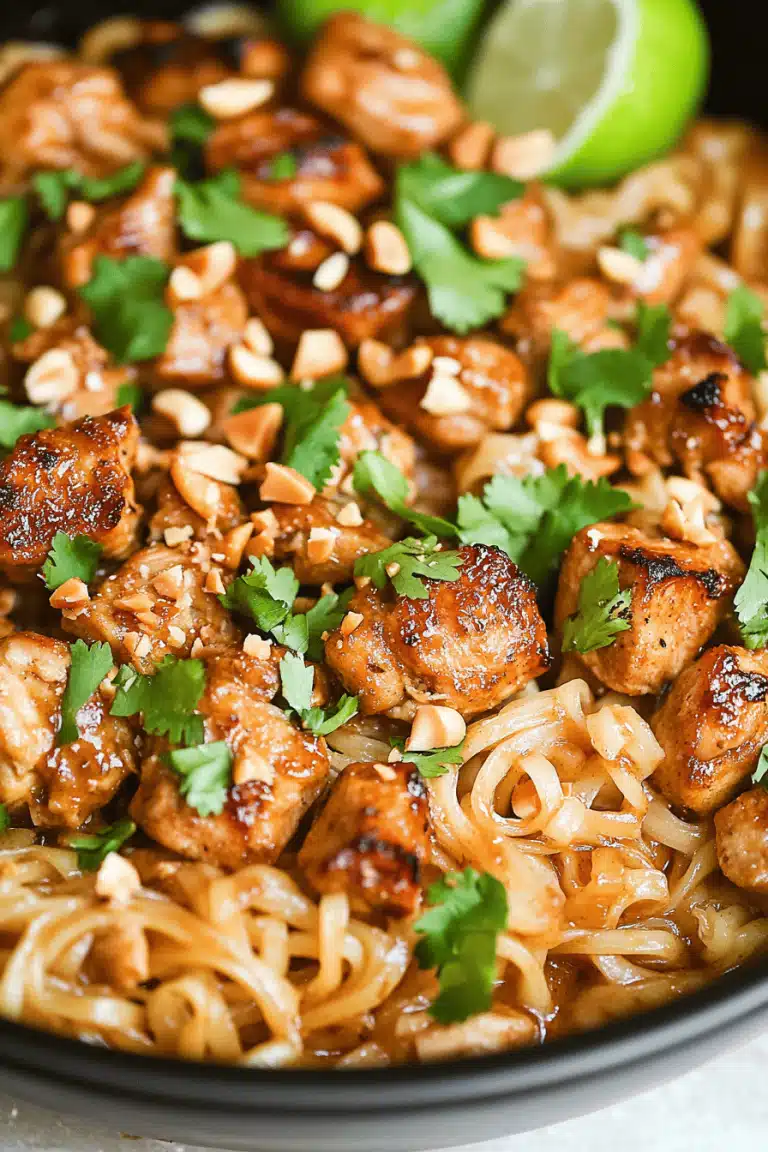 Thai Peanut Chicken Noodles