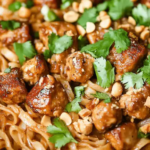 Thai Peanut Chicken Noodles
