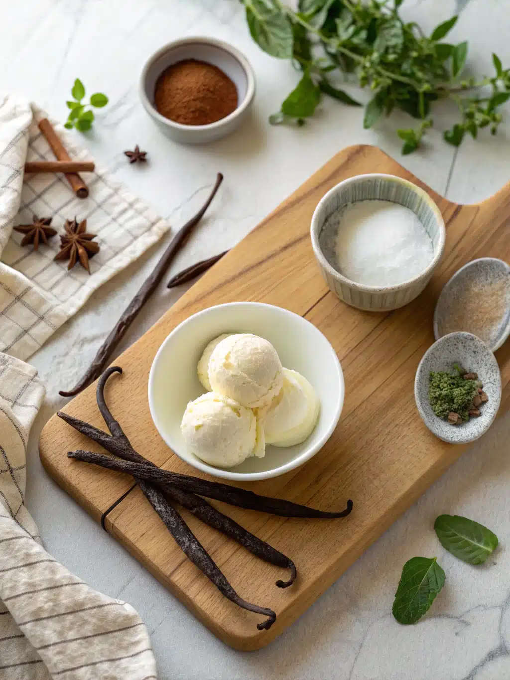 Vanilla Bean Ice Cream ingredients