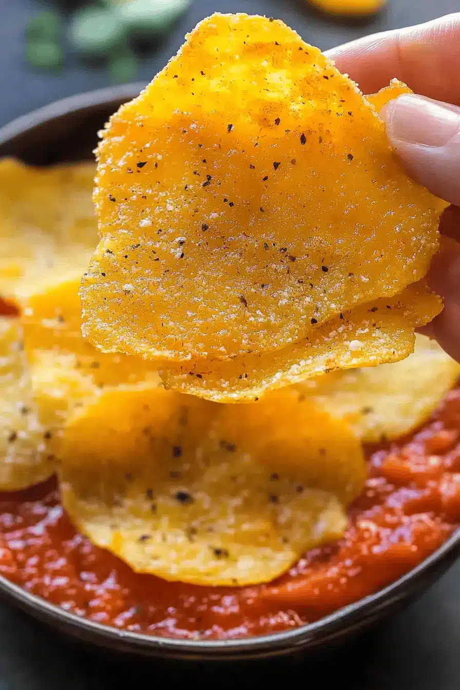 cheese chips recipe Final Dish Presentation
