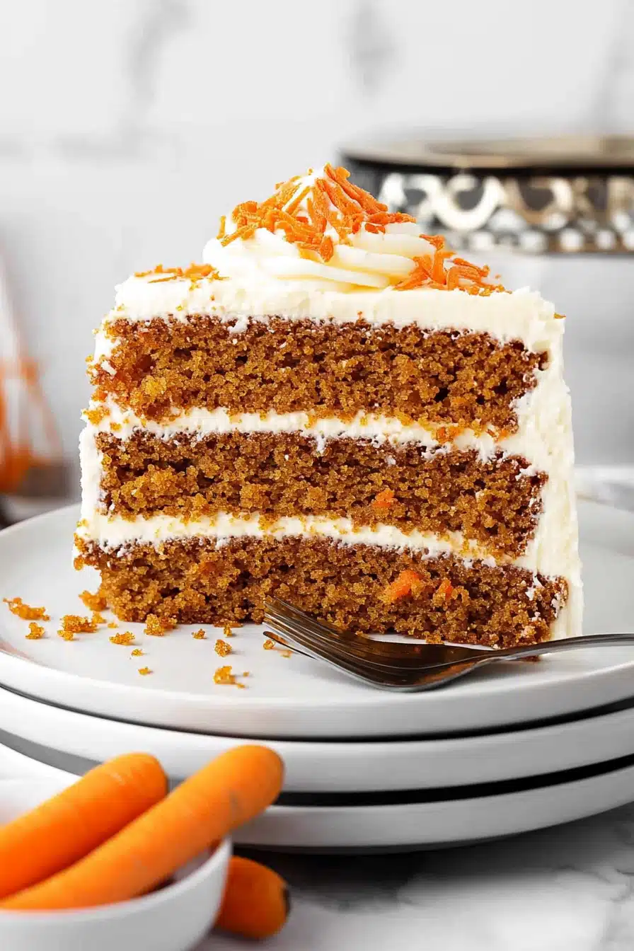 classic carrot cake recipe Final Dish Presentation
