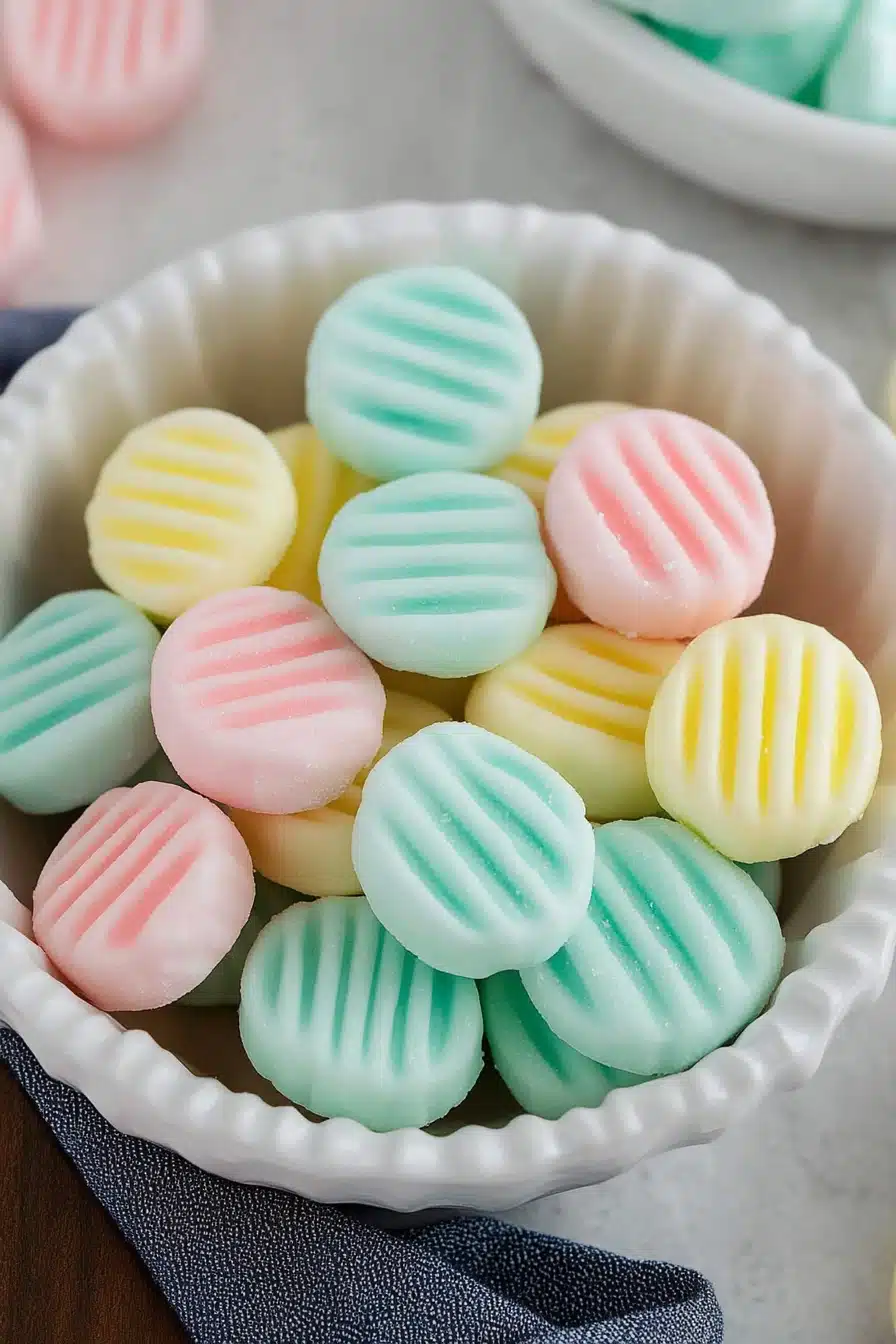 cream cheese mints Final Dish Presentation
