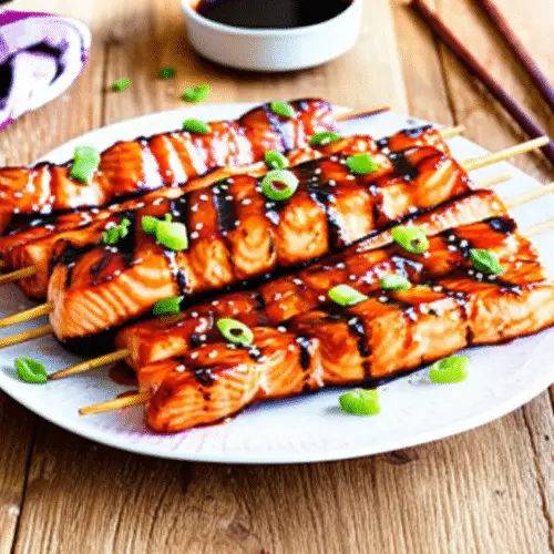 Grilled Teriyaki Salmon Skewers: A Flavorful and Easy Recipe