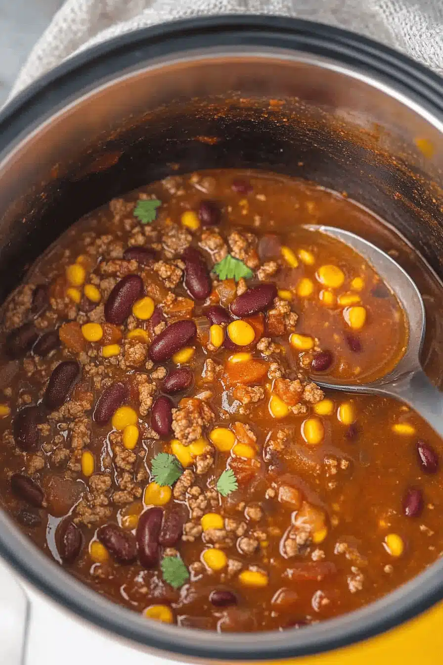 pantry chili recipe Final Dish Presentation