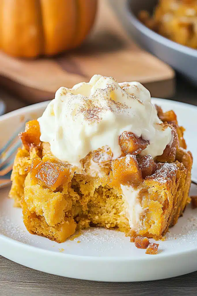 pumpkin bread pudding