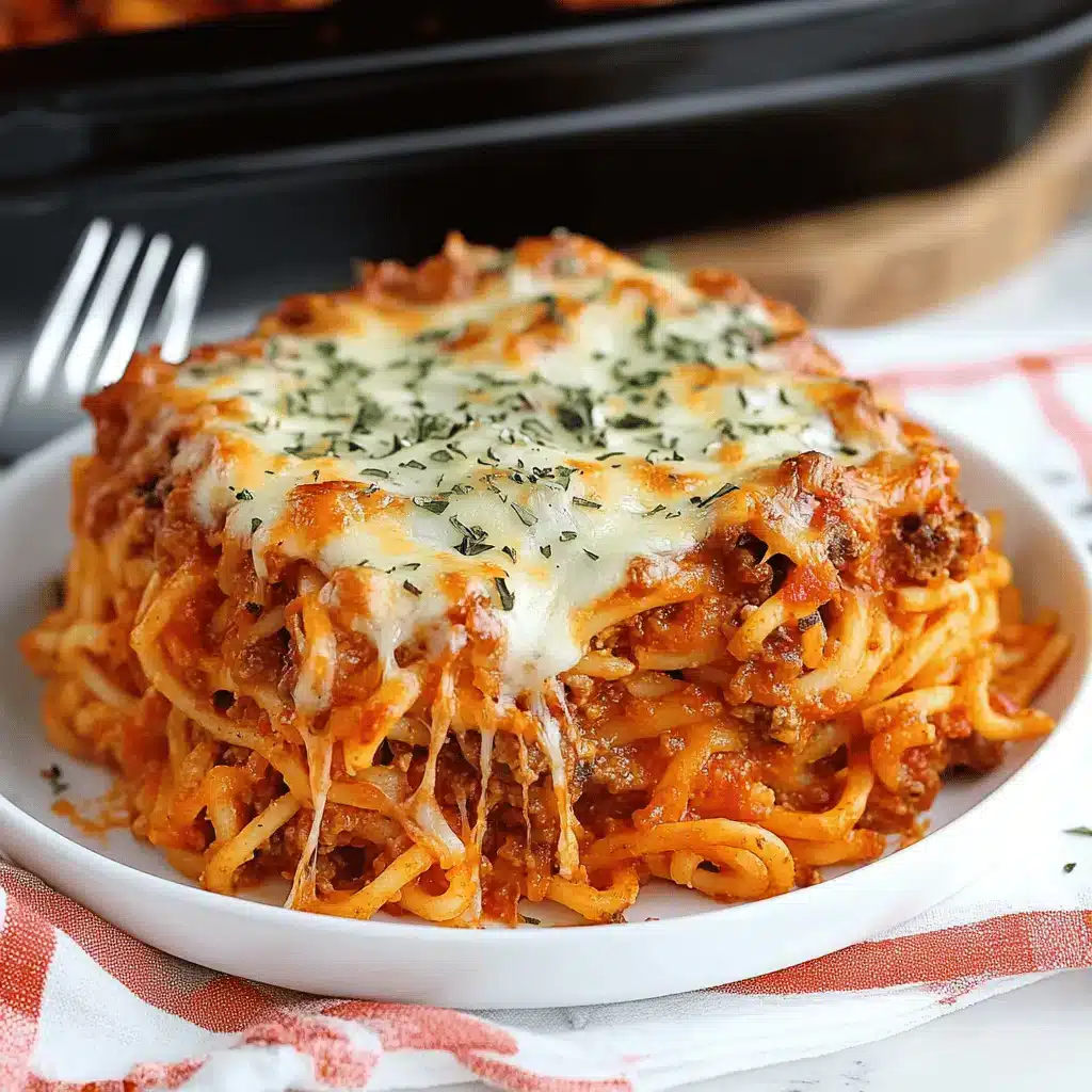 spaghetti casserole Final Dish Presentation