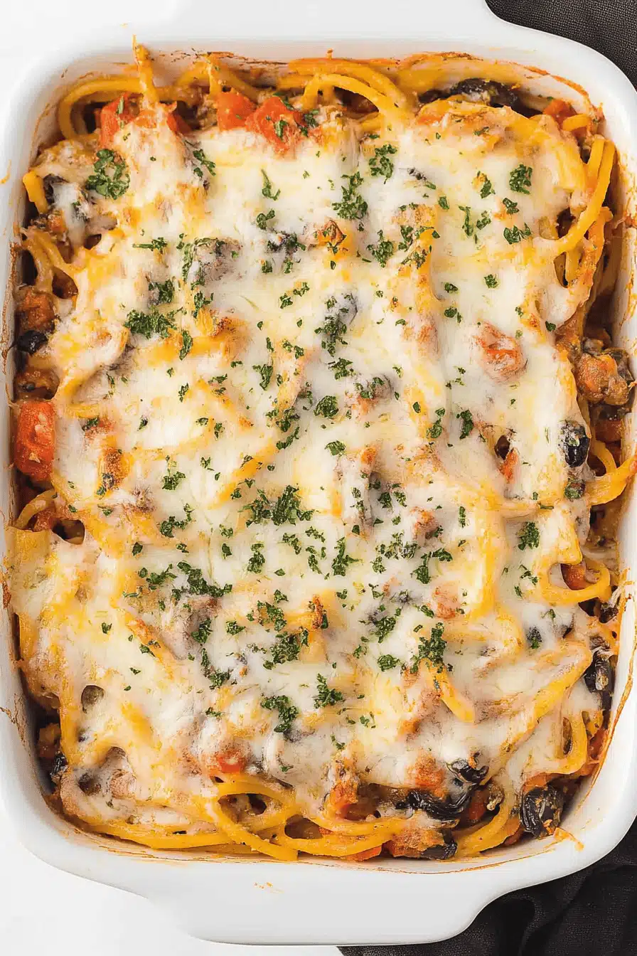 spaghetti casserole recipe ingredients