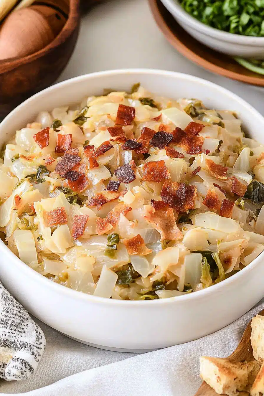 sweet and sour cabbage Final Dish Presentation