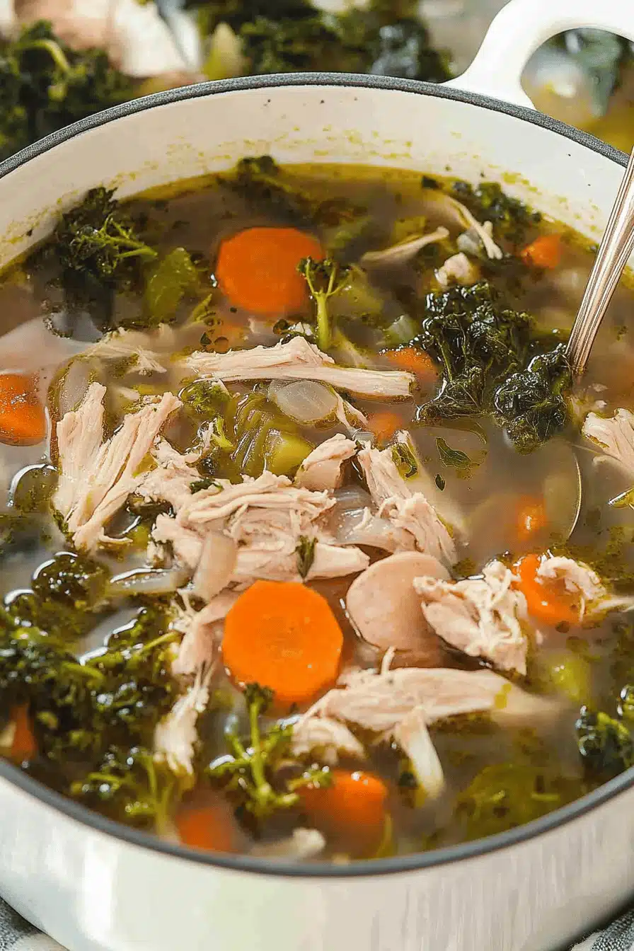 veggie chicken rice soup Final Dish Presentation