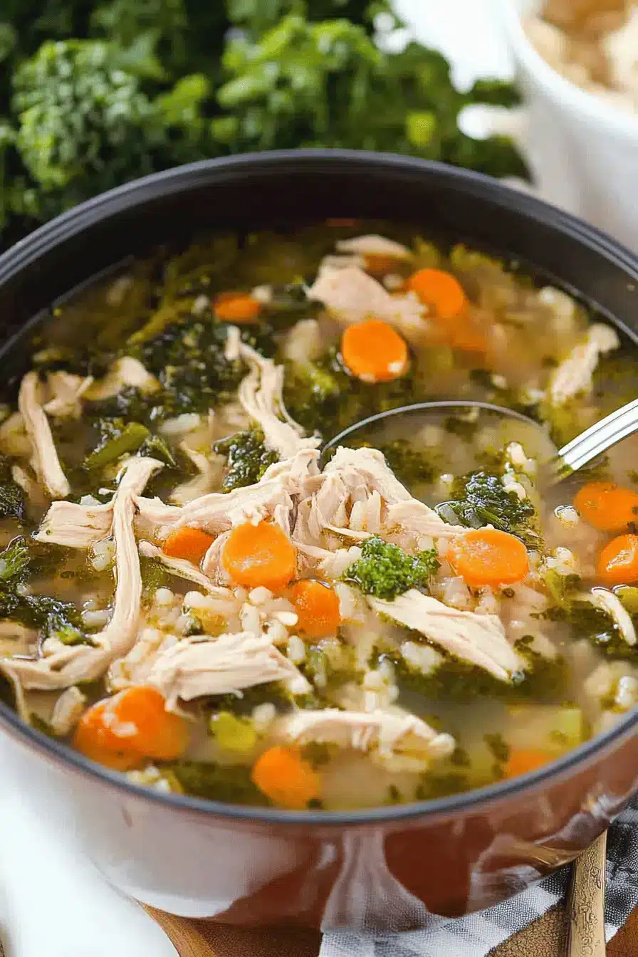 veggie chicken rice soup ingredients