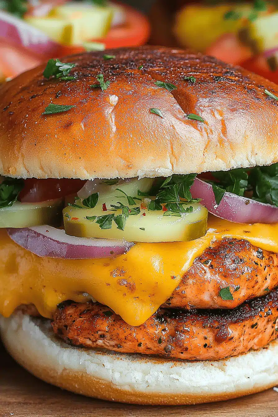 5-minute salmon sliders Final Dish Presentation