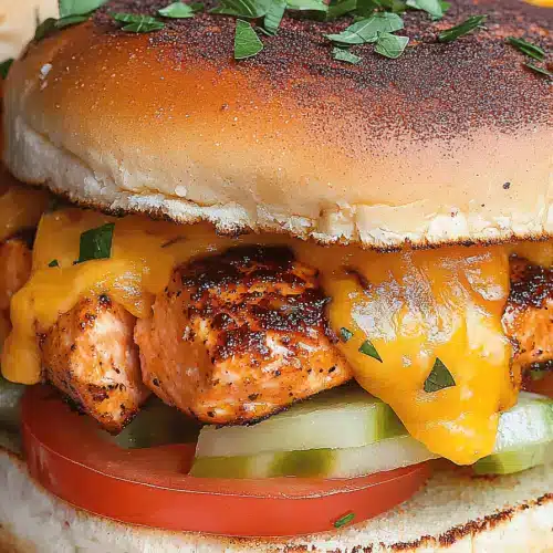 5-minute salmon sliders