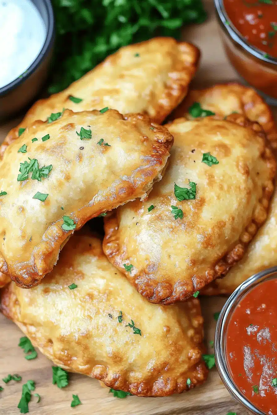 Air Fryer Calzones Final Dish Presentation