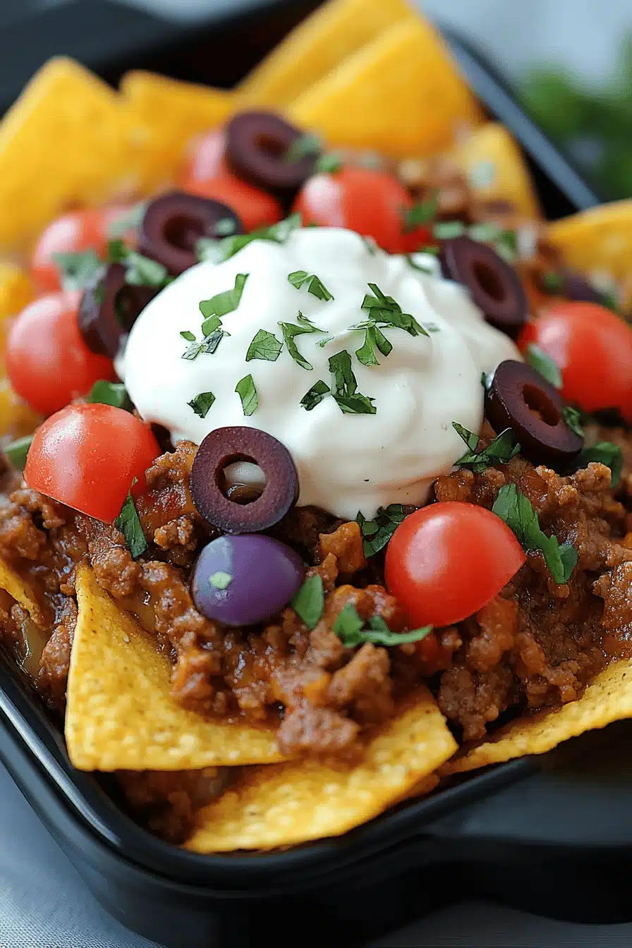 Air Fryer Nachos Recipe slice on plate showing perfect texture and swirl pattern
