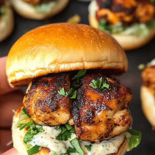Alabama White Blackened Chicken Sliders