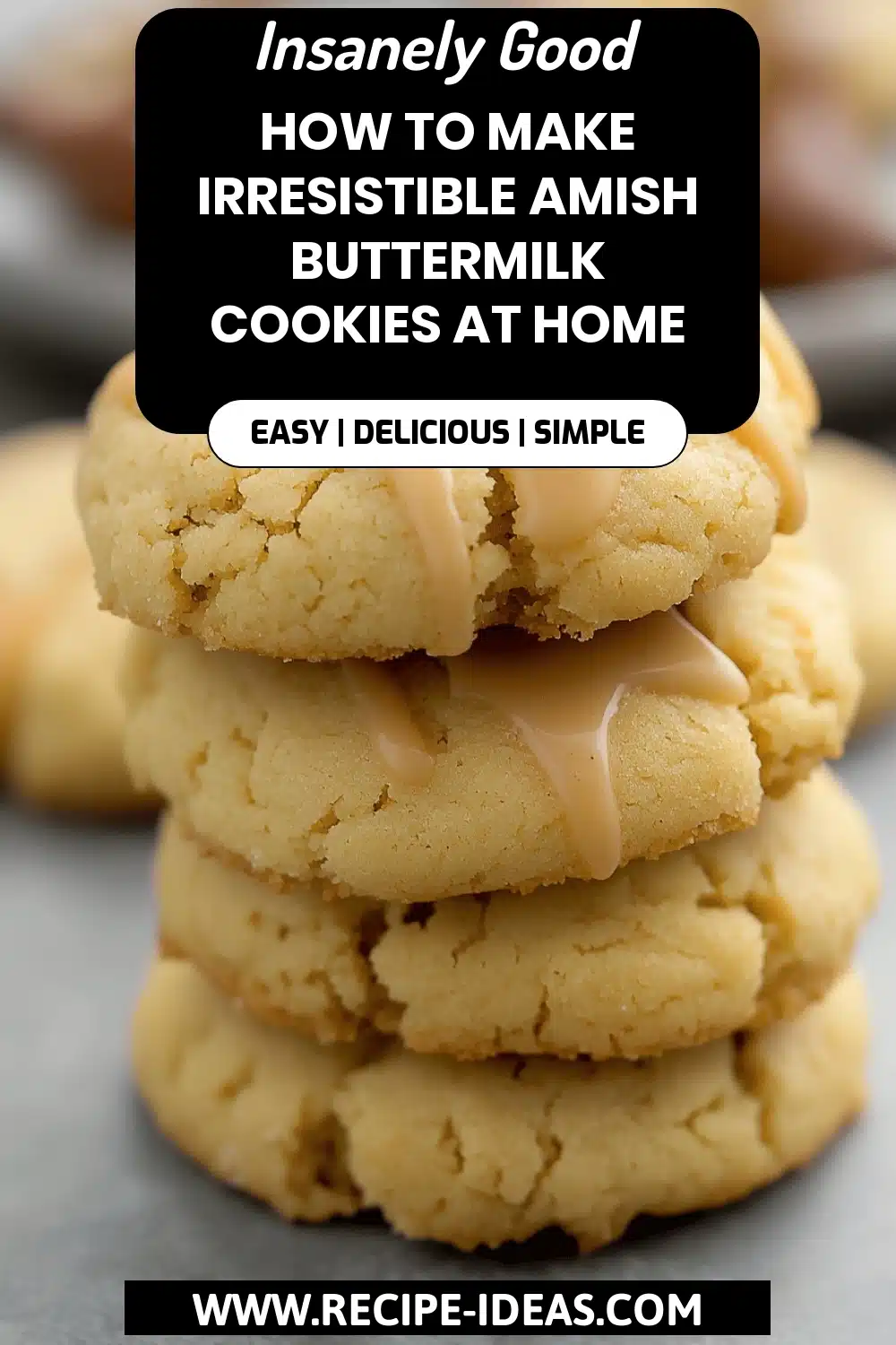 Amish Buttermilk Cookies final dish beautifully presented and ready to serve