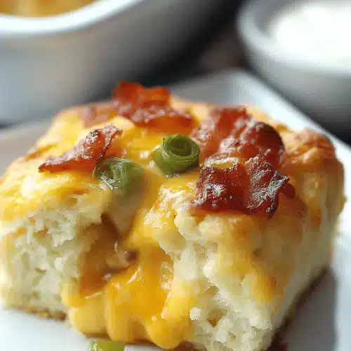 Bacon Egg Cheese Biscuit Casserole