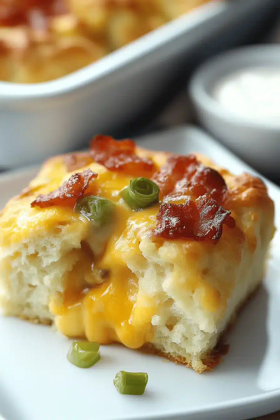 Bacon Egg Cheese Biscuit Casserole