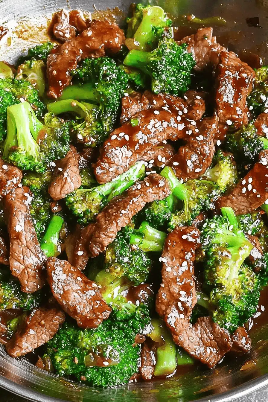 Beef Broccoli Stir-Fry Final Dish Presentation
