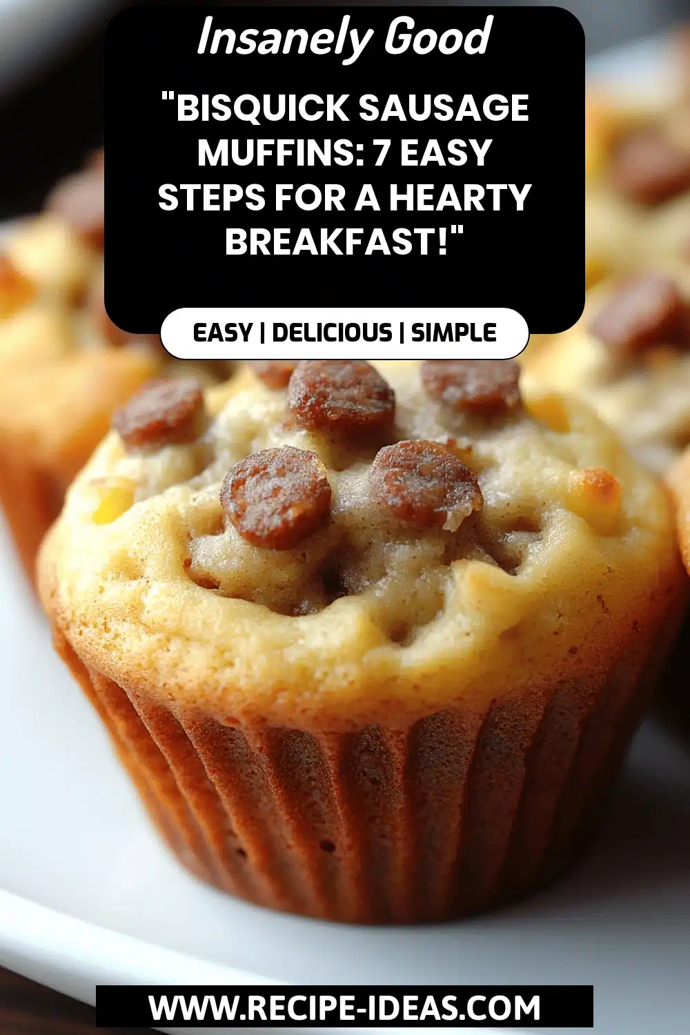 Bisquick Sausage Muffins final dish beautifully presented and ready to serve