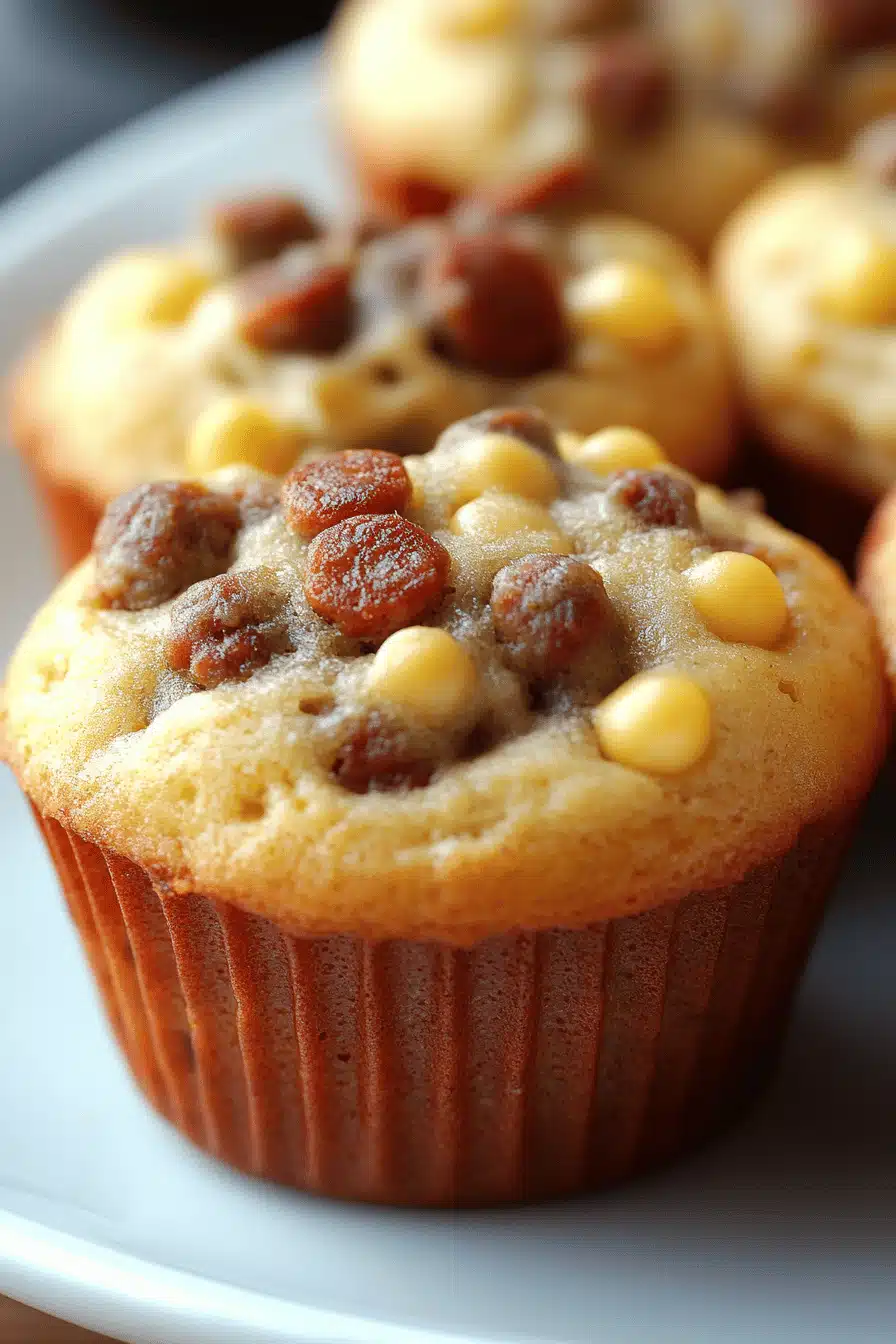 Bisquick Sausage Muffins ingredients organized and measured on kitchen counter