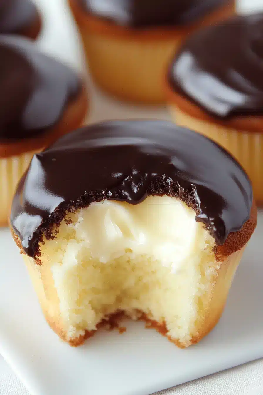 Boston Cream Cupcakes