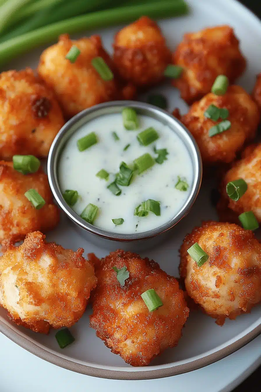 Buffalo Chicken Bites slice on plate showing perfect texture and swirl pattern