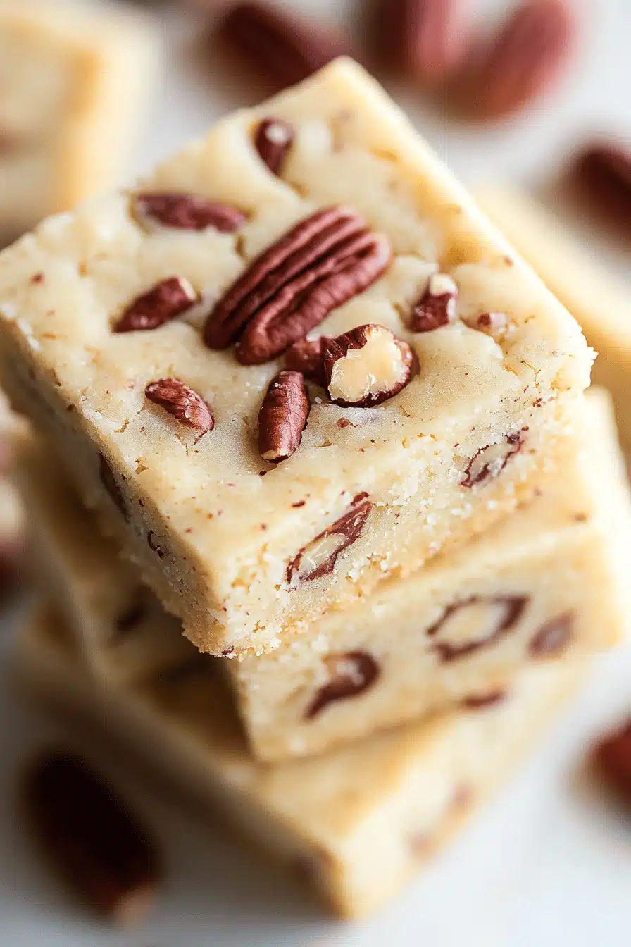 Butter Pecan Shortbread Cookies ingredients organized and measured on kitchen counter