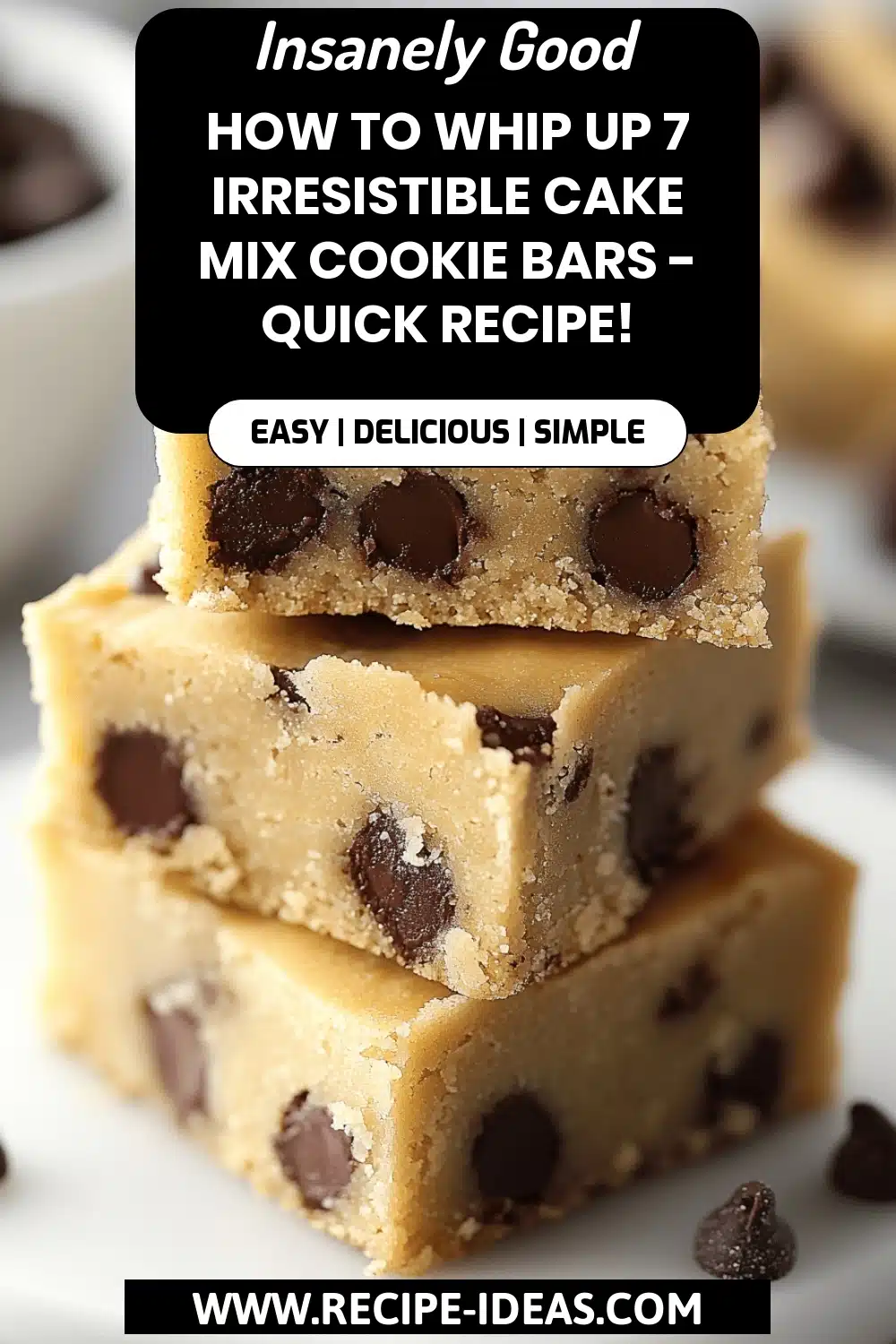 Cake Mix Cookie Bars final dish beautifully presented and ready to serve