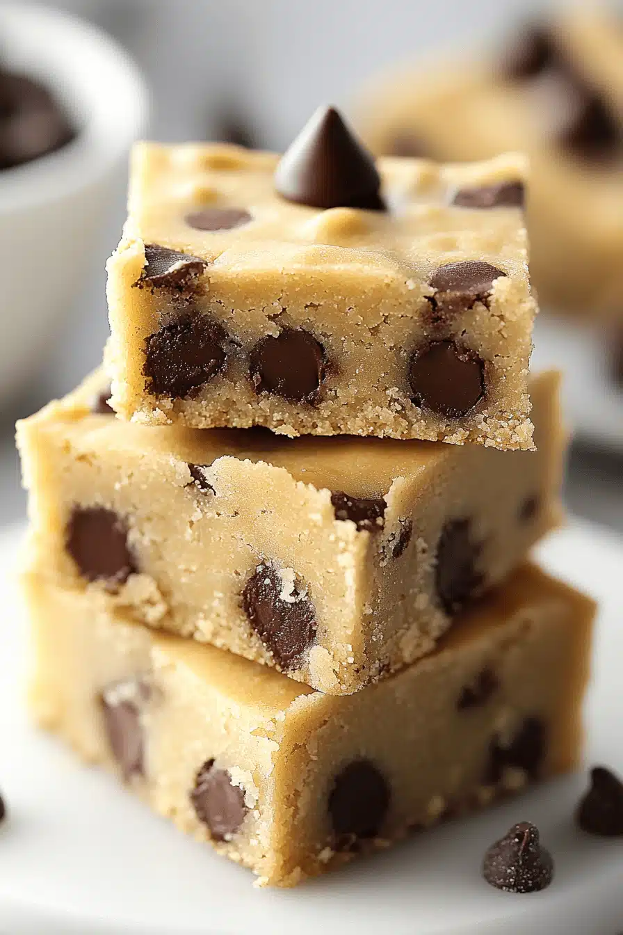 Cake Mix Cookie Bars slice on plate showing perfect texture and swirl pattern