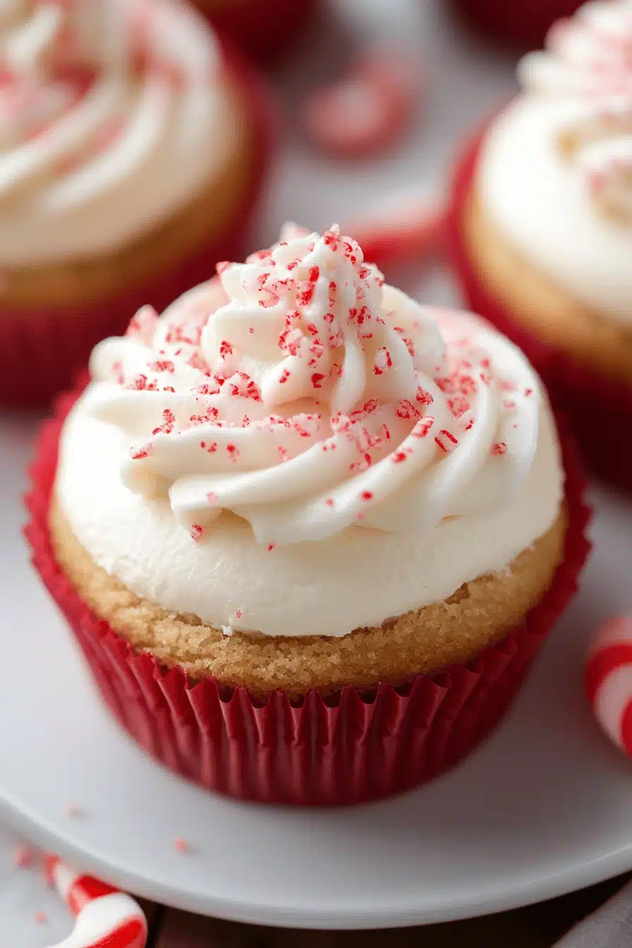 Candy Cane Cheesecake ingredients organized and measured on kitchen counter