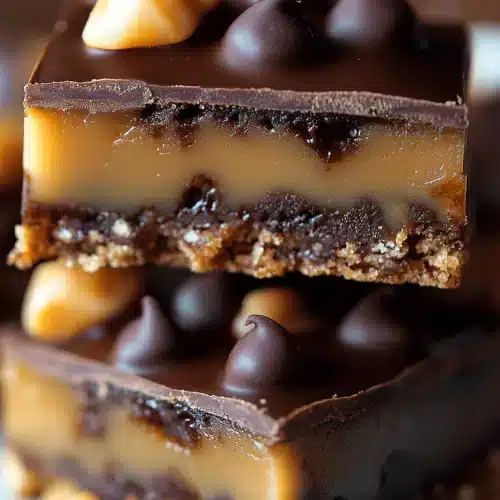 Caramel Chocolate Crunch Bars