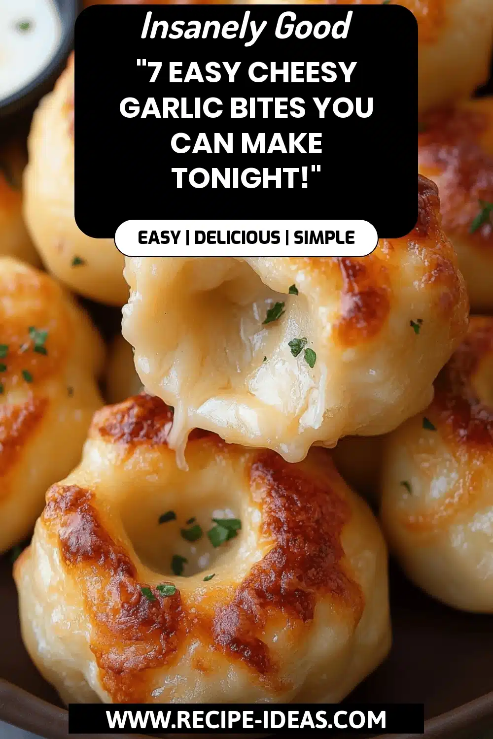Cheesy Garlic Bites final dish beautifully presented and ready to serve