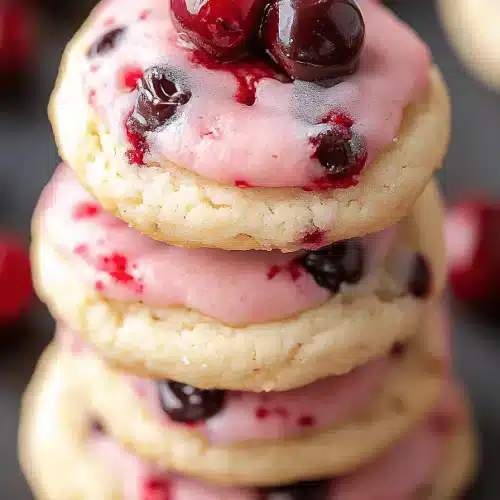 Cherry Chocolate Chip Shortbread Cookies