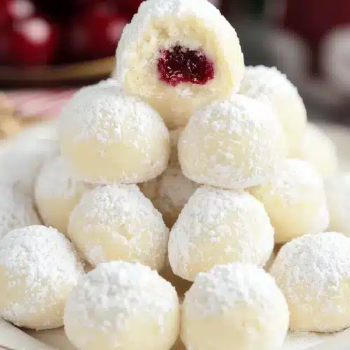 Cherry Snowball Cookies