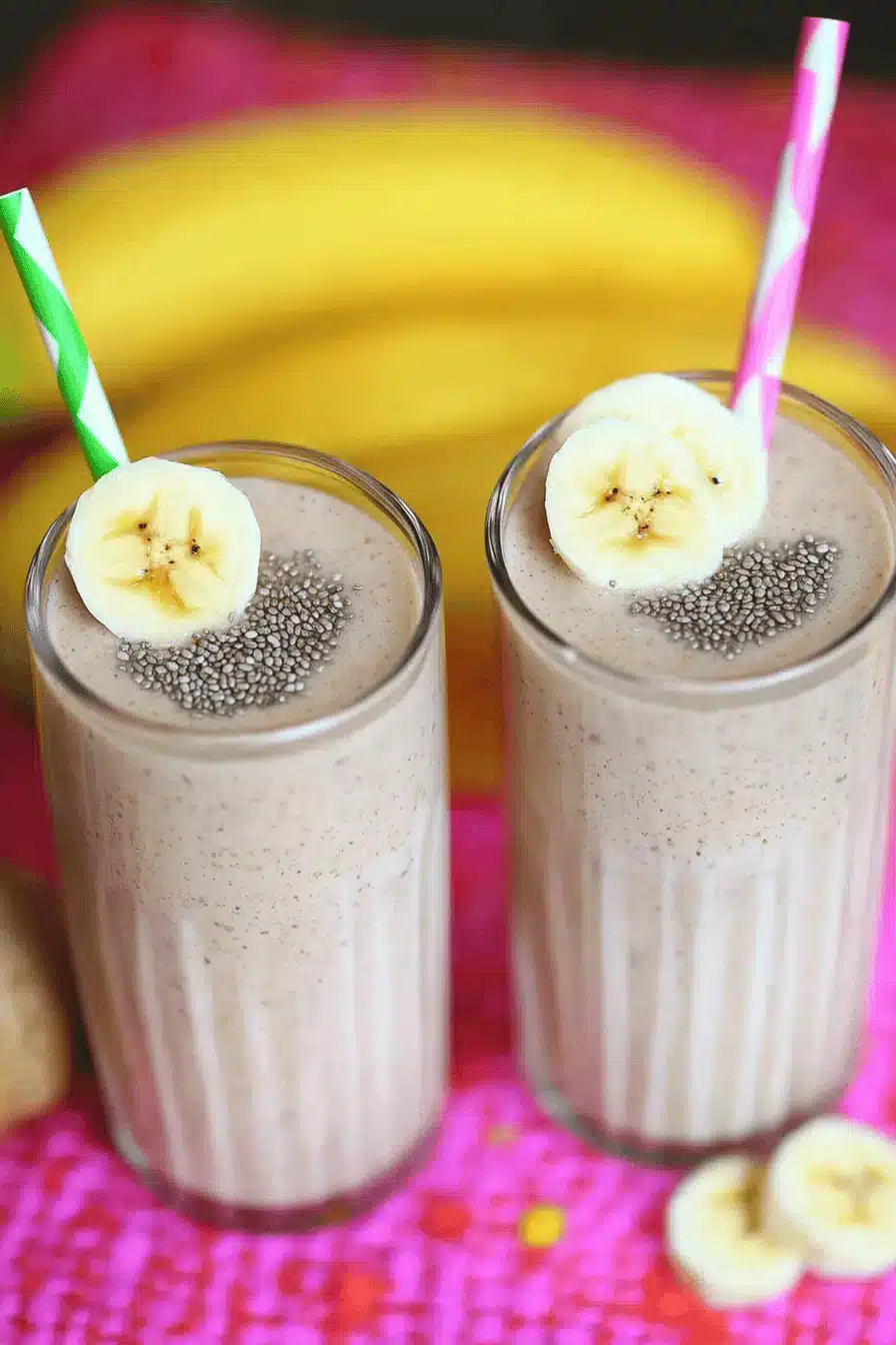 Chia Banana Smoothie ingredients