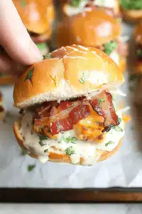 Chicken Bacon Ranch Sliders