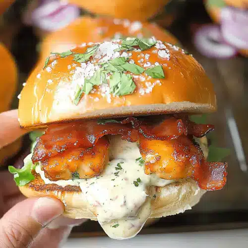Chicken Bacon Ranch Sliders