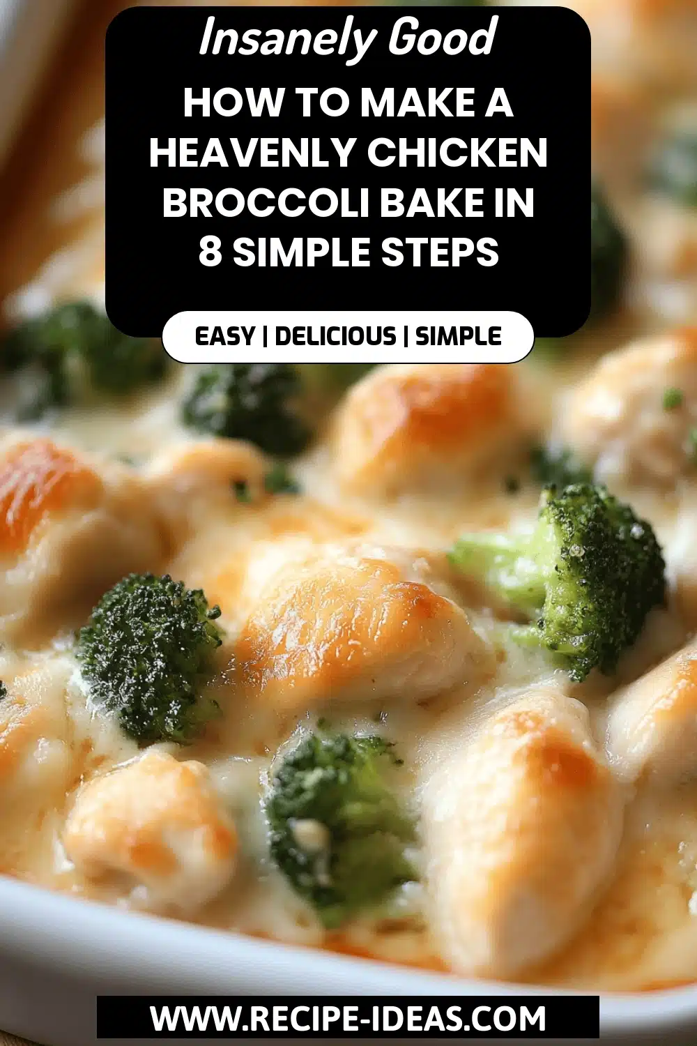 Chicken Broccoli Bake Recipe final dish beautifully presented and ready to serve