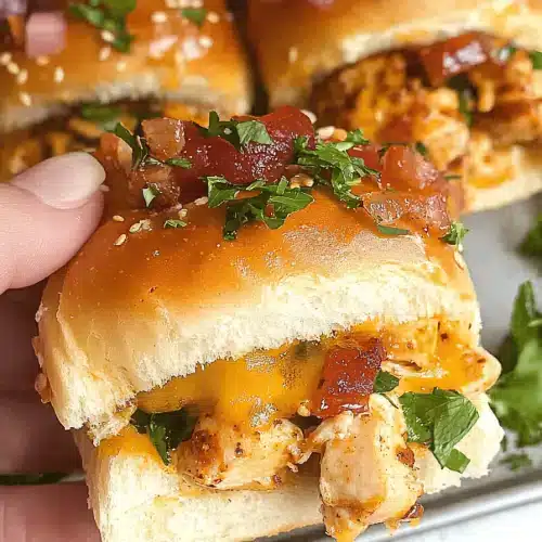 Chicken Sliders Hawaiian Rolls