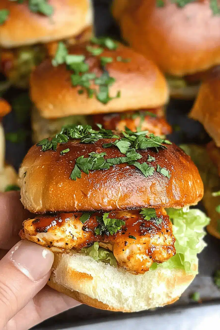 Chicken Sliders Recipe Final Dish Presentation
