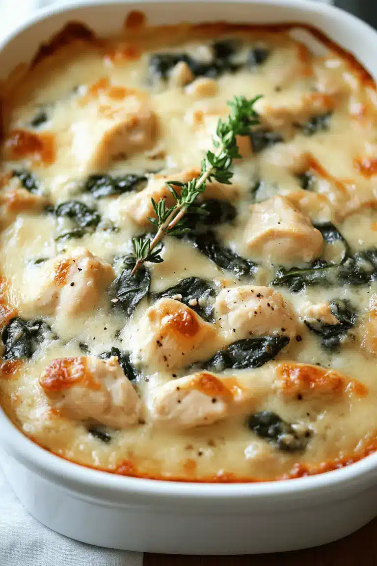 Chicken Spinach Casserole