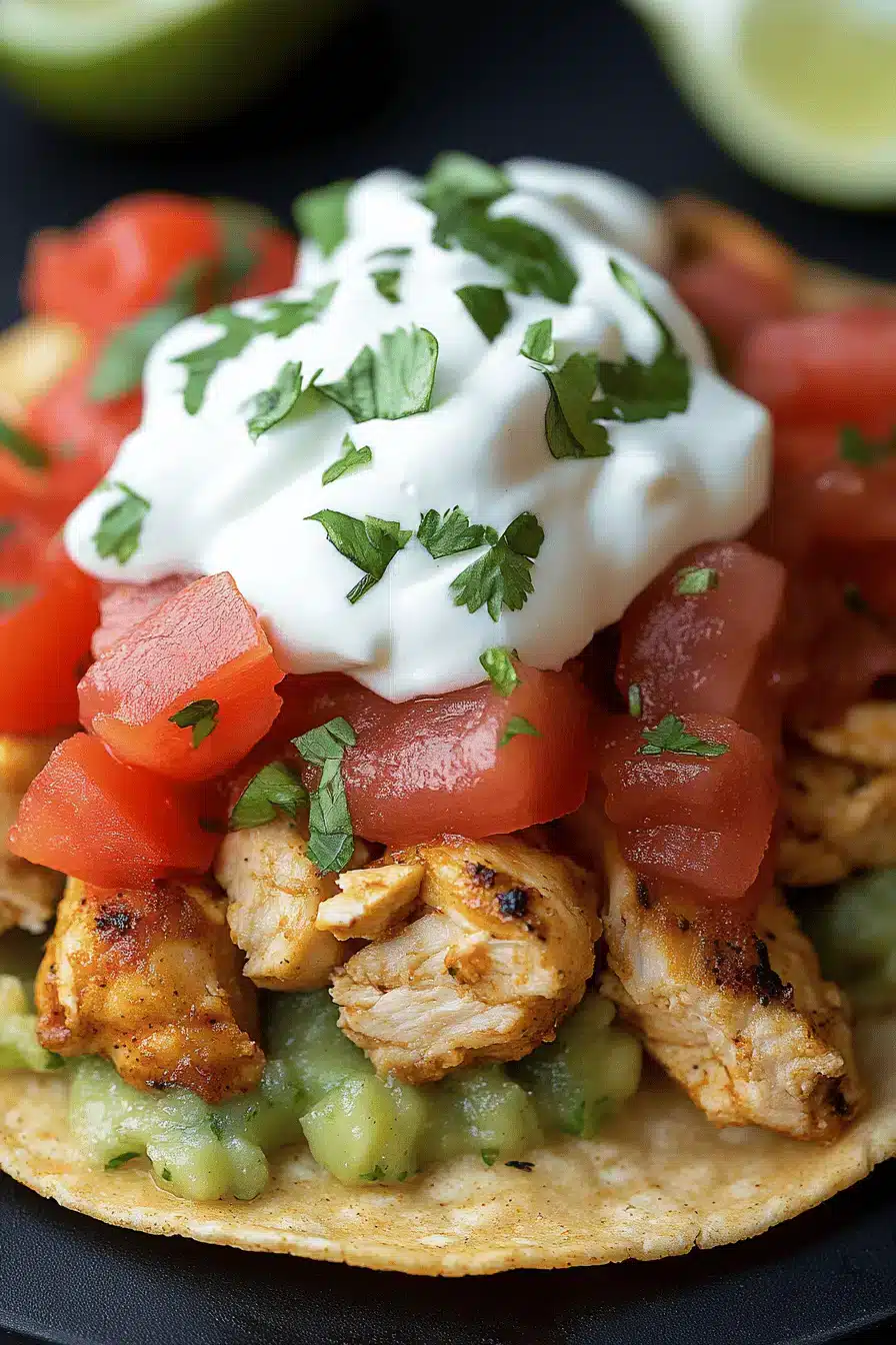 Chicken Tostadas Recipe