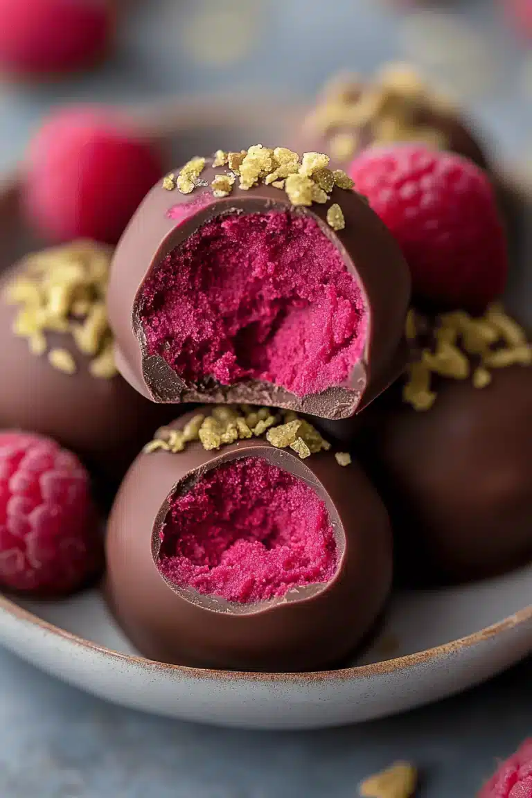 Chocolate Raspberry Truffles