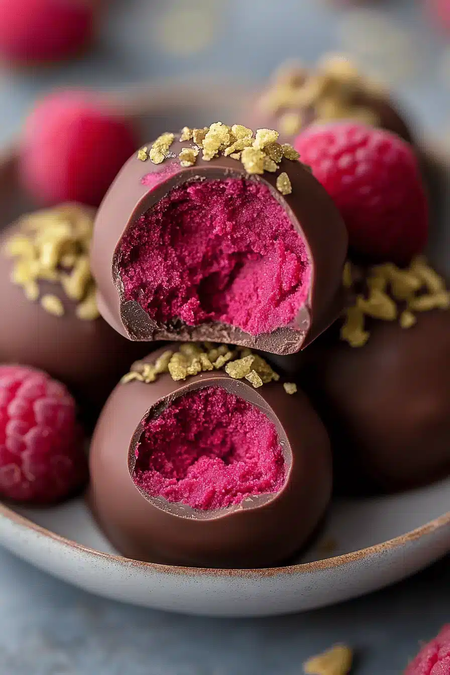 Chocolate Raspberry Truffles