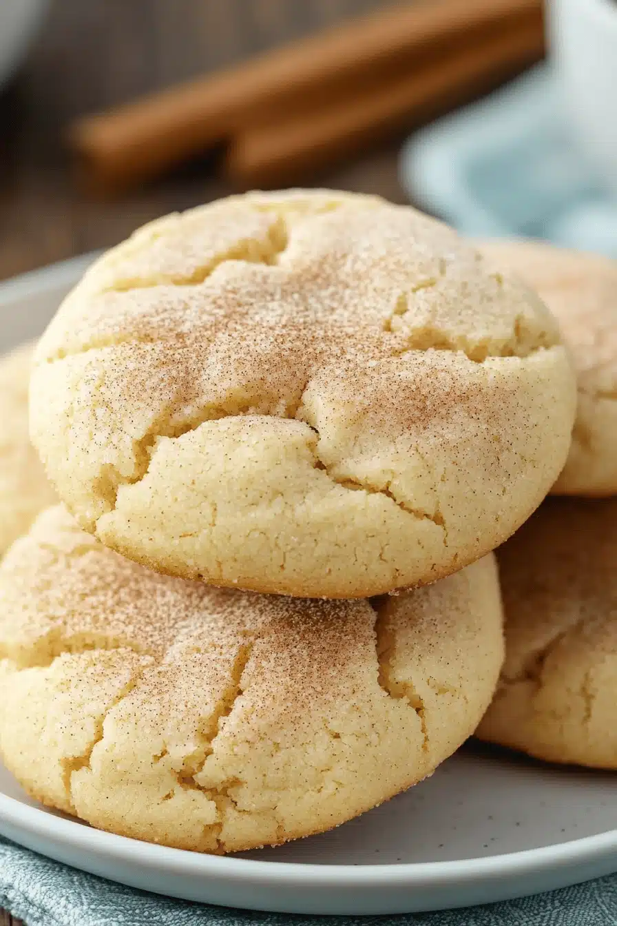 Cinnamon Crinkle Cookies ingredients organized and measured on kitchen counter