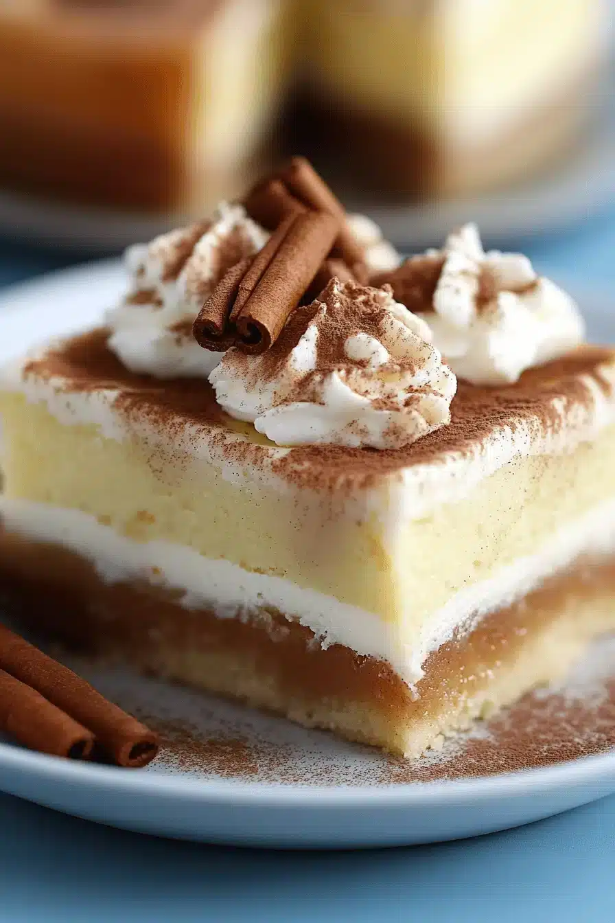 Cinnamon Roll Poke Cake