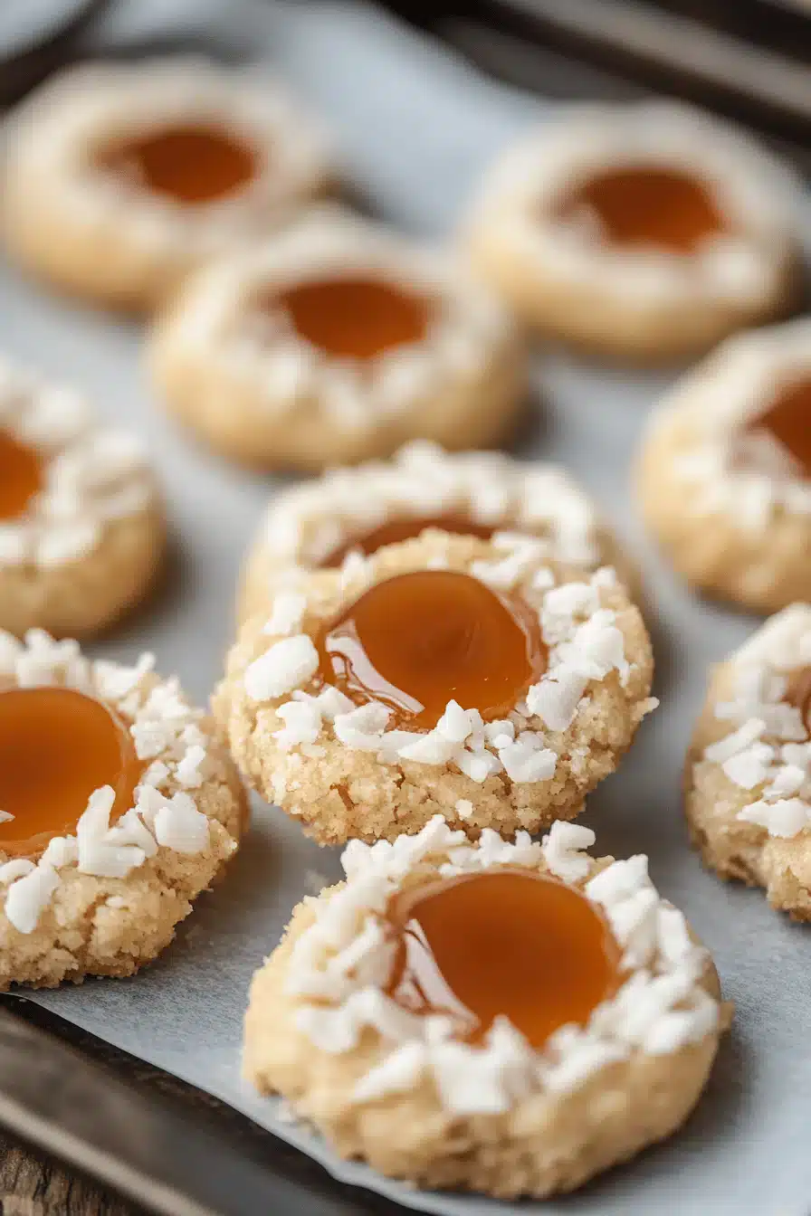 Coconut Thumbprint Cookies